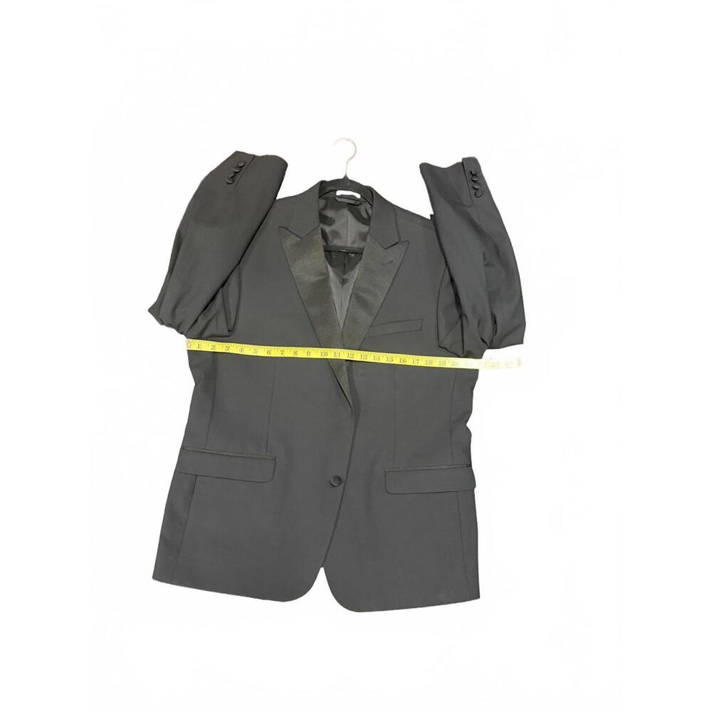 Men’s Black Blazer, Bar 3  Size 44S Stylish Formal Wear with Missing Top Button
